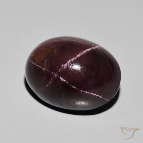 Granada Estrela Vermelho escuro Natural 27.47ct, oval, Opaco