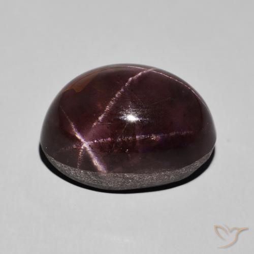 Granada Estrela Vermelho escuro Natural 27.47ct, oval, Opaco