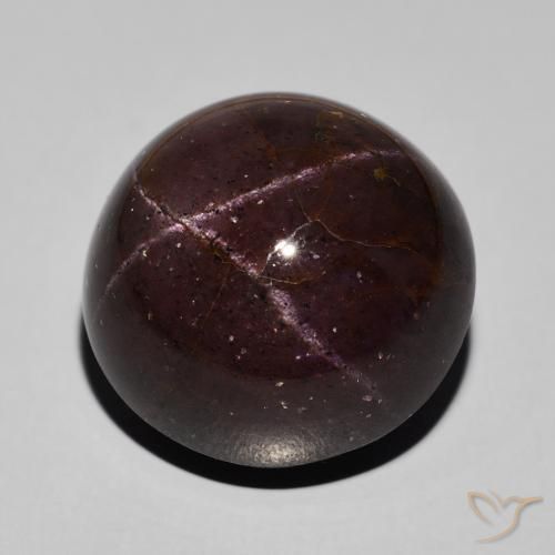 Granada Estrela vermelho mogno Natural 40.98ct, Redondo, Opaco