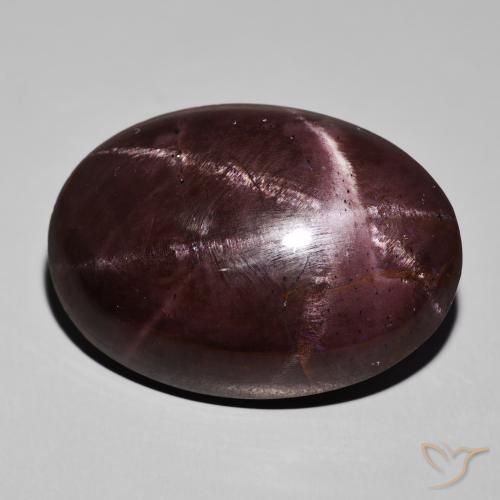 Granada Estrela vermelho mogno Natural 68.34ct, oval, Opaco