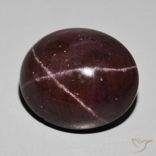 Granada Estrela Vermelho escuro Natural 62.94ct, oval, Opaco