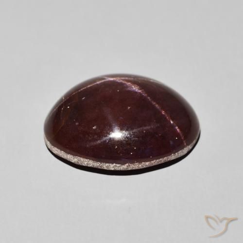 Granada Estrela vermelho mogno Natural 12.41ct, oval, Opaco