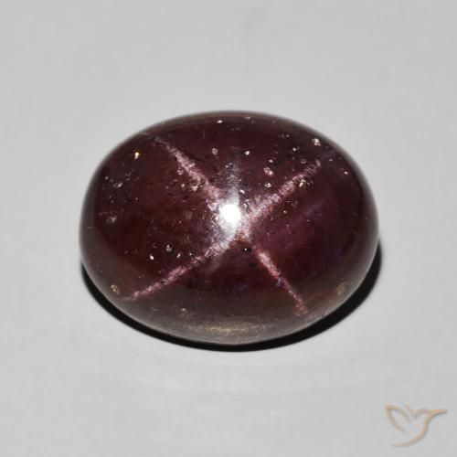 14.88ct Natural Vermelho escuro Granada Estrela, oval, Opaco