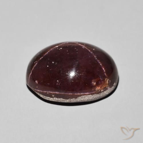 Granada Estrela Vermelho escuro Natural 14.88ct, oval, Opaco