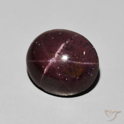 Granada Estrela vermelho mogno Natural 8.00ct, oval, Opaco