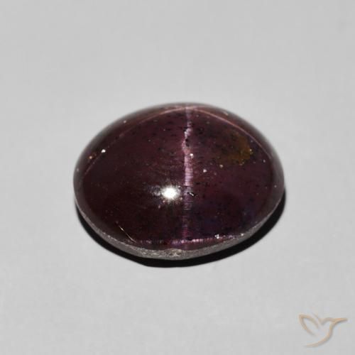 Granada Estrela vermelho mogno Natural 8.00ct, oval, Opaco