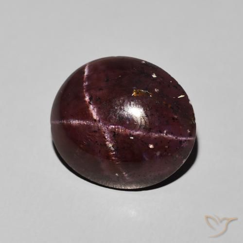 Granada Estrela vermelho mogno Natural 11.81ct, oval, Opaco