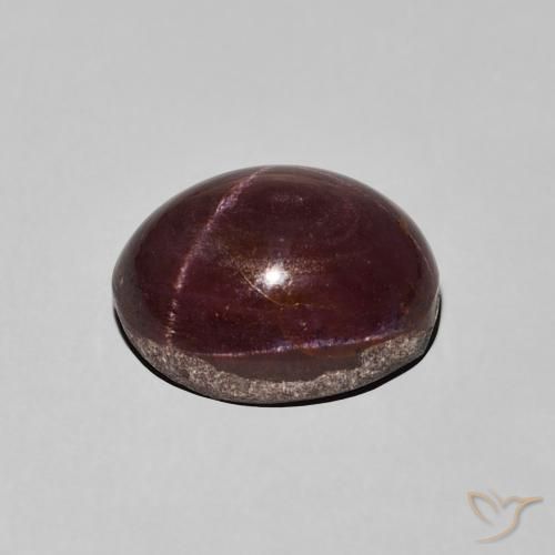 Granada Estrela vermelho mogno Natural 8.34ct, oval, Opaco