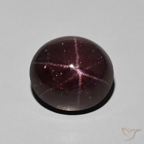 9.92ct Natural Vermelho escuro Granada Estrela, oval, Opaco
