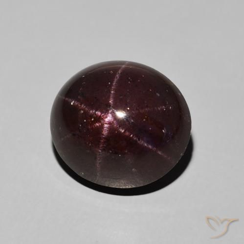Granada Estrela Vermelho escuro Natural 9.92ct, oval, Opaco