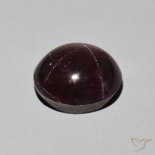 Granada Estrela Vermelho escuro Natural 9.92ct, oval, Opaco