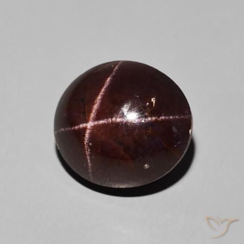Granada Estrela Vermelho escuro Natural 10.16ct, oval, Opaco