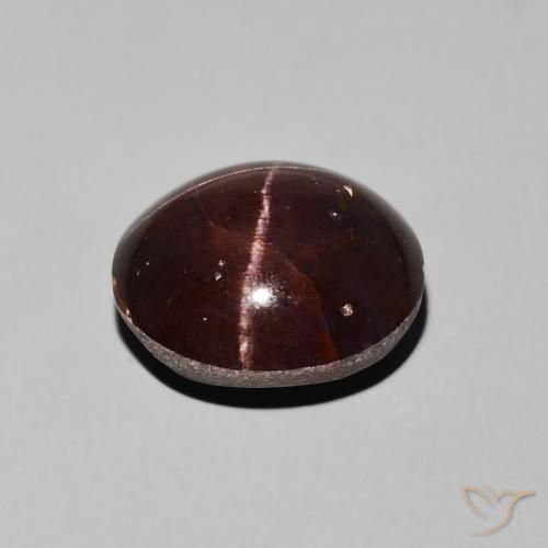 Granada Estrela Vermelho escuro Natural 10.16ct, oval, Opaco