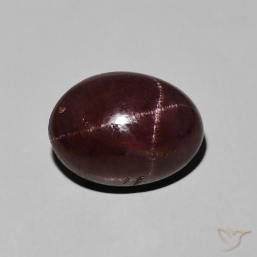 Granada Estrela Vermelho escuro Natural 11.30ct, oval, Opaco