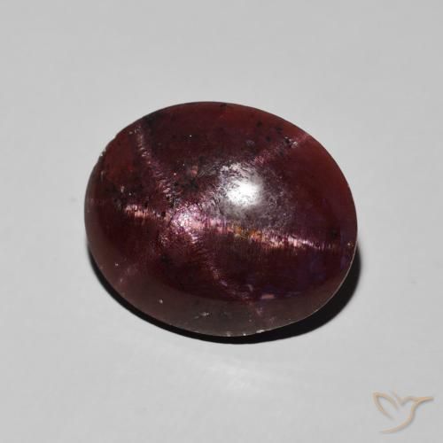 Granada Estrela vermelho mogno Natural 12.20ct, oval, Opaco