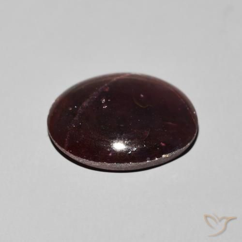 Granada Estrela vermelho mogno Natural 12.20ct, oval, Opaco