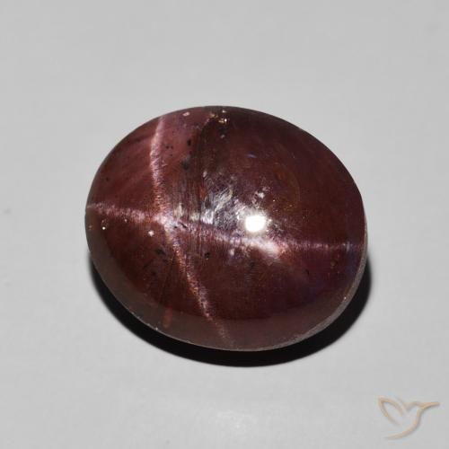 Granada Estrela vermelho mogno Natural 13.83ct, oval, Opaco