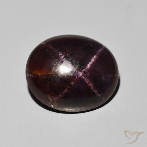16.21ct Natural Vermelho escuro Granada Estrela, oval, Opaco