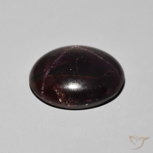 Granada Estrela Vermelho escuro Natural 16.21ct, oval, Opaco