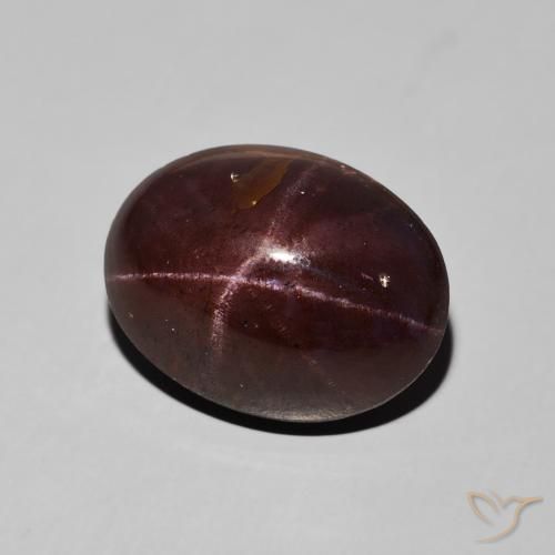 Granada Estrela vermelho mogno Natural 15.94ct, oval, Opaco