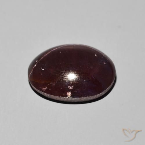 Granada Estrela Vermelho escuro Natural 9.76ct, oval, Opaco