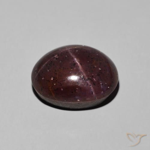 Granada Estrela Vermelho escuro Natural 11.62ct, oval, Opaco