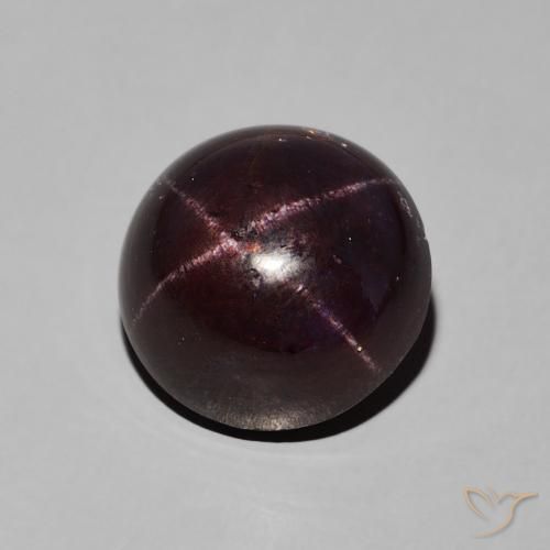 Granada Estrela vermelho mogno Natural 10.73ct, Redondo, Opaco