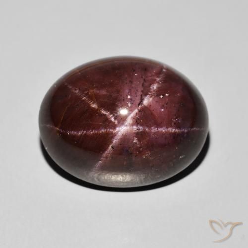 33.69ct Natural Vermelho escuro Granada Estrela, oval, Opaco