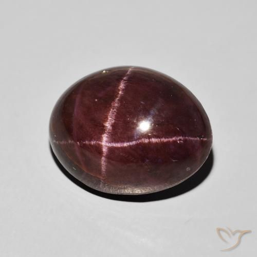 Granada Estrela Vermelho escuro Natural 21.16ct, oval, Opaco