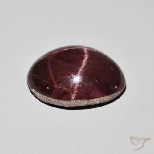 Granada Estrela Vermelho escuro Natural 21.16ct, oval, Opaco