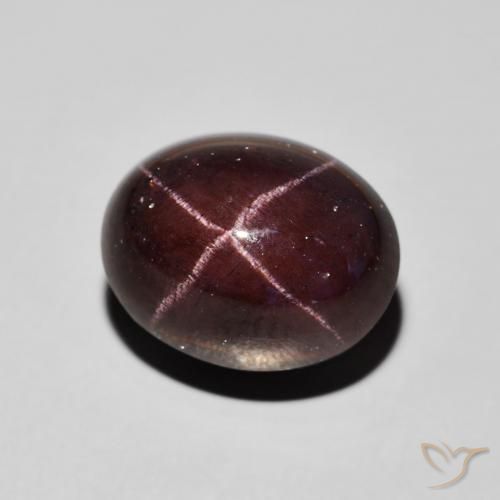 Granada Estrela Vermelho escuro Natural 13.49ct, oval, Opaco