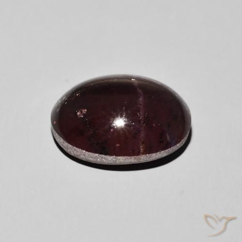 Granada Estrela vermelho mogno Natural 9.87ct, oval, Opaco