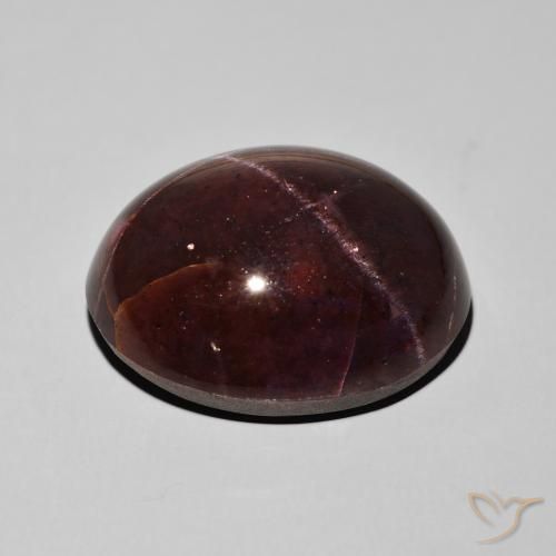 Granada Estrela vermelho mogno Natural 60.67ct, oval, Opaco