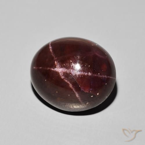 Granada Estrela vermelho mogno Natural 29.19ct, oval, Opaco