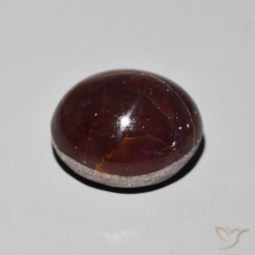 Granada Estrela vermelho mogno Natural 29.19ct, oval, Opaco