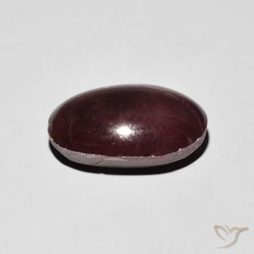 Granada Estrela Vermelho escuro Natural 6.42ct, oval, Opaco