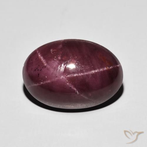 17.39ct Natural Vermelho escuro Granada Estrela, oval, Opaco