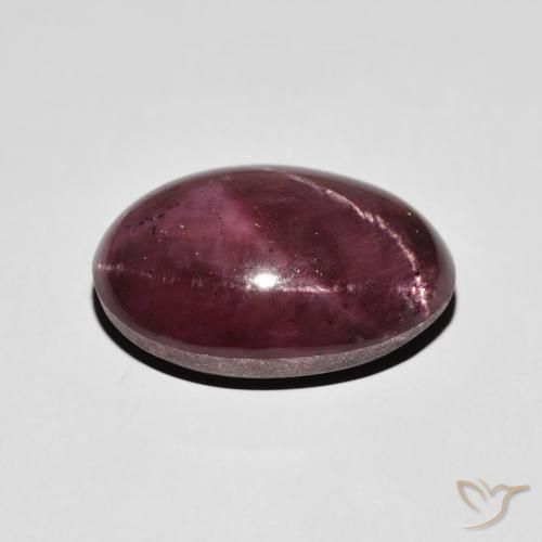 Granada Estrela Vermelho escuro Natural 17.39ct, oval, Opaco