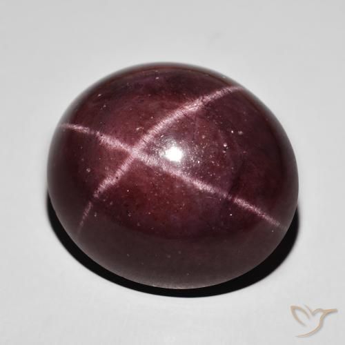 Granada Estrela vermelho mogno Natural 72.25ct, oval, Opaco
