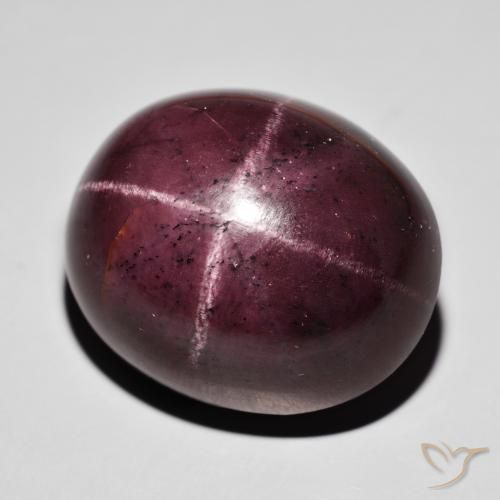 Granada Estrela Vermelho escuro Natural 88.20ct, oval, Opaco
