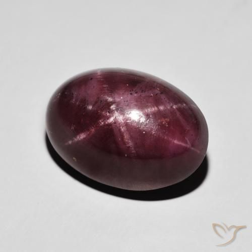 Granada Estrela vermelho mogno Natural 22.38ct, oval, Opaco