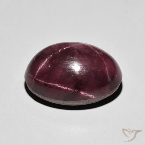 Granada Estrela vermelho mogno Natural 22.38ct, oval, Opaco