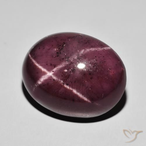 Granada Estrela Vermelho escuro Natural 37.81ct, oval, Opaco