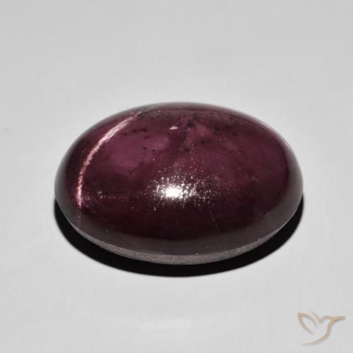 Granada Estrela Vermelho escuro Natural 37.81ct, oval, Opaco