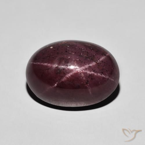 16.07ct Natural Vermelho escuro Granada Estrela, oval, Opaco