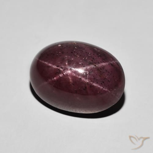Granada Estrela Vermelho escuro Natural 16.07ct, oval, Opaco