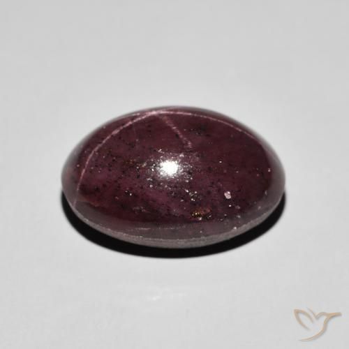 Granada Estrela Vermelho escuro Natural 16.07ct, oval, Opaco