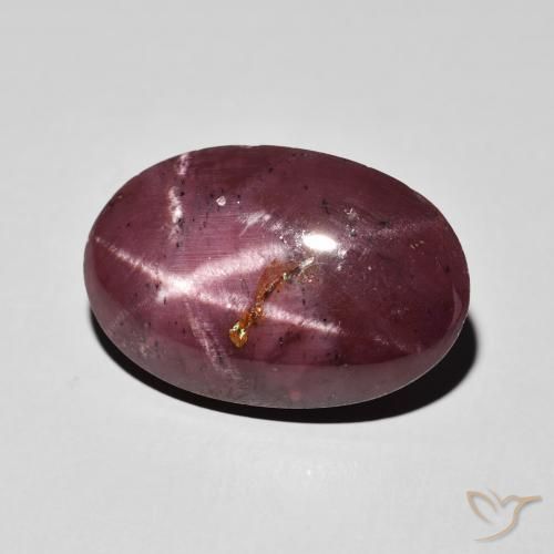 Granada Estrela Vermelho escuro Natural 10.84ct, oval, Opaco