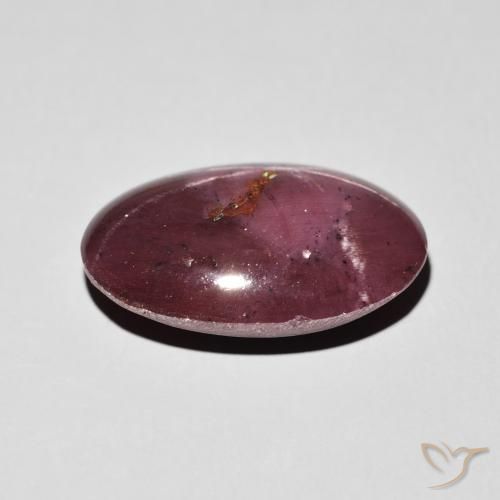 Granada Estrela Vermelho escuro Natural 10.84ct, oval, Opaco