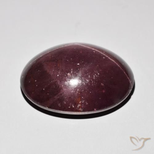 Granada Estrela vermelho mogno Natural 64.50ct, oval, Opaco